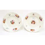 Two Coalport Plates, date circa 1830, size 22.