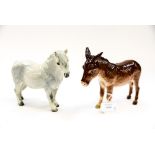 Beswick donkey and grey pony (2)