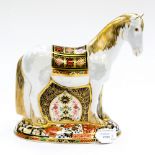 Royal Crown Derby paper weight 'Appleby Mare' limited edition 1122/1500 with box and a