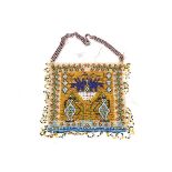 A World War I prisoner of war bead wear square purse,