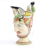 A Staffordshire Pearlware Bacchus Jug, date circa 1820, size 24.