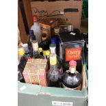 Spirits and liqueurs including Chartreuse, Martell VS, Pernod, Campari, Drambuie,