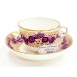 A Minton Tea Cup & Saucer, pattern No 540, date circa 1810, size Cup, 8.