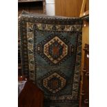 A natural dyed woven rug Asian