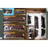 One box of boxed Mainline Railway and Airfix locomotives and coaches