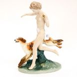 A Royal Dux style figurine,