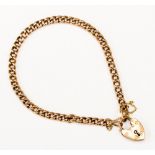 A 9ct gold chain bracelet, 6.