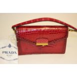 A classic Prada ladies handbag, circa 1990's,