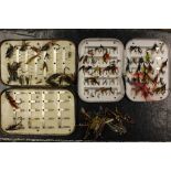 Angling interest: Two fly boxes complete with flies and some loose flies.