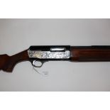 Franchi 12 Bore single barrel Hunter semi auto shotgun serial number D91722. 27 inch barrel.