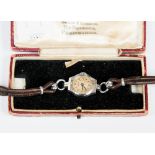 A boxed circa 1950s ladies Tudor Rolex wristwatch