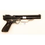 Crosman Model 106 .22 Air Pistol. Circa 1947 - 53 . Multi pump Pneumatic.