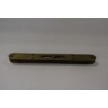 A Victorian rosewood and brass spirit level by J Buist of Edinburgh