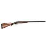 Mugica Eibar Spanish made 20 bore side by side shotgun. Serial number 68701.