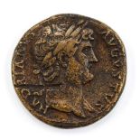 Hadrian Sestertius, Rome, 125-128 AD. Obv.