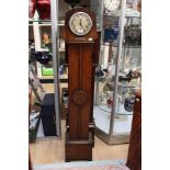 An oak cased Grandmother clock (1)