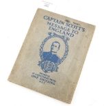 'Captain Scott's Message to England', London: St. Catherine's Press, 1913.