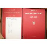 Baileys Hunting Directory: eleven copies dating from 1921-1922 up to 1987-88.