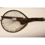 Angling interest: a vintage Bernard & Son landing net,