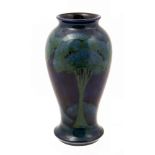 William Moorcroft, a Moonlit Blue vase, inverse baluster form,