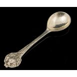Omar Ramsden, an Arts and Crafts siler spoon, hand hammered,