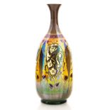 William S Mycock for Pilkington, a Royal Lancastrian lustre vase, 1911, bottle form,