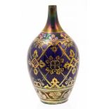 Richard Joyce for Pilkington, a Royal Lancastrian lustre vase, ovoid bottle form,