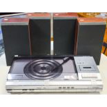 Bang & Olufsen, a Beocenter 4600 Steroe turntable,