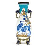 An Aesthetic Movement Royal Worcester vase, in the style of Christopher Dresser, 1877,