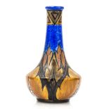 Clews and Co., a Chameleon ware bottle vase, shape number 223 11/116, 16.