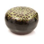 Guy Sydenham for Poole, a Studio ware paperweight, ovoid form with mottled slip decoration,