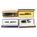 Cased pen sets including Cross,