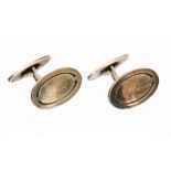 Poul Hansen for Georg Jensen, a pair of Danish Modernist silver cufflinks, 75,