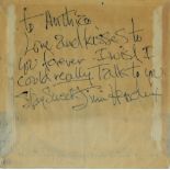 Jimi Hendrix Experience Autographs: Jimi Hendrix signed guitar string packet with personal message,
