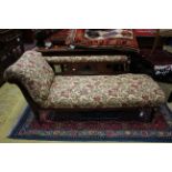 A late Victorian chaise longue,