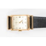 Longines, a circa 1940's gentleman's 14ct gold Longines wristwatch,