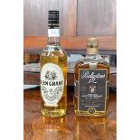 Glen Grant whisky and Ballantines 12 year old