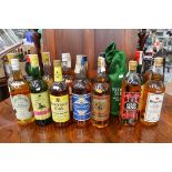 Whisky including Nice, Goldenheart, Glenlyon, Loch Castle, Royal Silk, Kinros, Glen Garry,