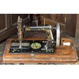 A 1900s Hengstenberg and Co 'Ankar' German case sewing machine