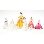 A collection of assorted figures, comprising: a Royal Doulton 'Stephanie', second quality,