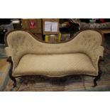 A Victorian mahogany button backed Chaise Longue