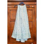 Woven blue skirt (textiles to expand description)