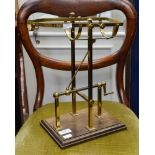 Lacquered brass decanter holder