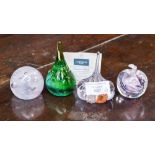 Three Caithness paperweights,