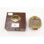 An Indian made reproduction "Natural sine" compass