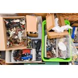 Two boxes of assorted Britains animal figures dating to the 1970's,