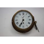 Maritime interest - a brass cased early 20th Century circular dial, office of Hull Docks,