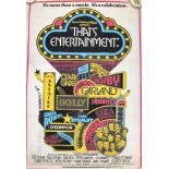 A silk screen printed quad crown of 1970s compilation of MGM musicals 'That's Entertainment'
