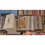 A large collection of over 200 vinyl records, lots of 60s, 70s and 80s, Rock, Pop, Folk,