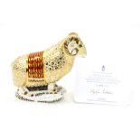 Royal Crown Derby first quality Ram of Colchis, limited edition 509/750,